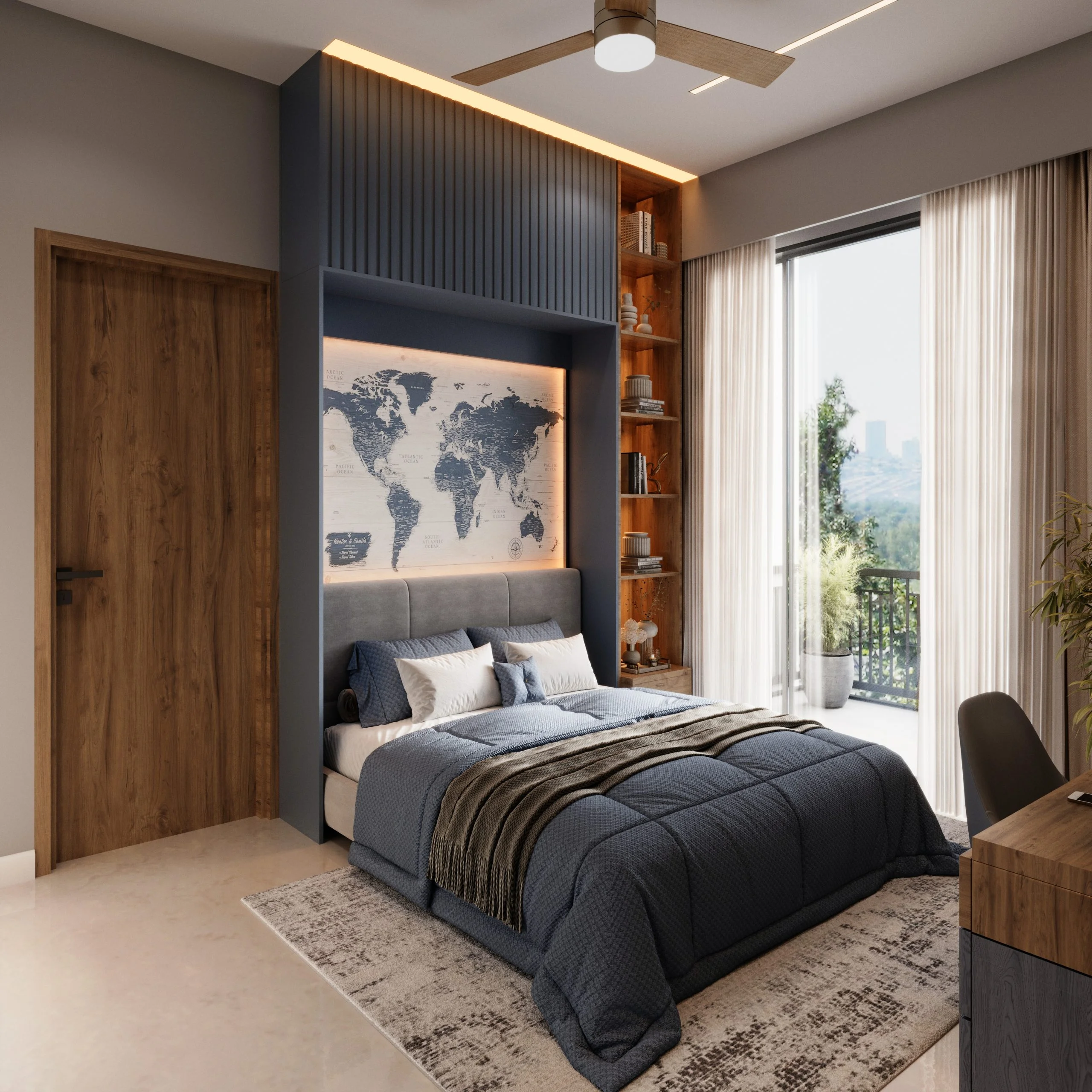 Kids Bedroom  3D Model Render